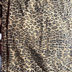 Vintage Ralph Lauren leopard twin flat sheet and pillow sham
